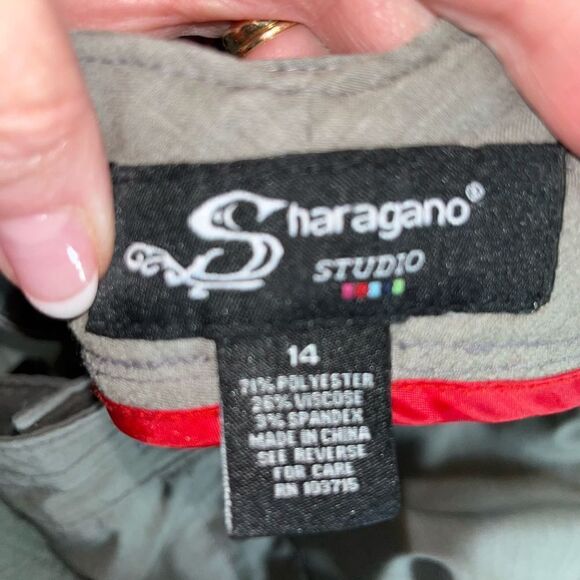 Sharango Studio gray cropped pants 14 - Picture 5 of 6